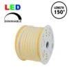 150 Ft Amber/Yellow LED Mini Neon Flex Rope Light Spool 120 Volt