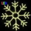24" Fancy Warm White LED Snowflake
