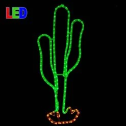 29" Cactus LED Rope Light Motif