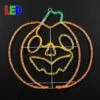 22" Halloween Pumpkin LED Rope Light Motif
