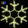 15" LED Rope Light Snowflake-Warm White