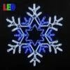 30" Deluxe Pure White/Blue LED Snowflake