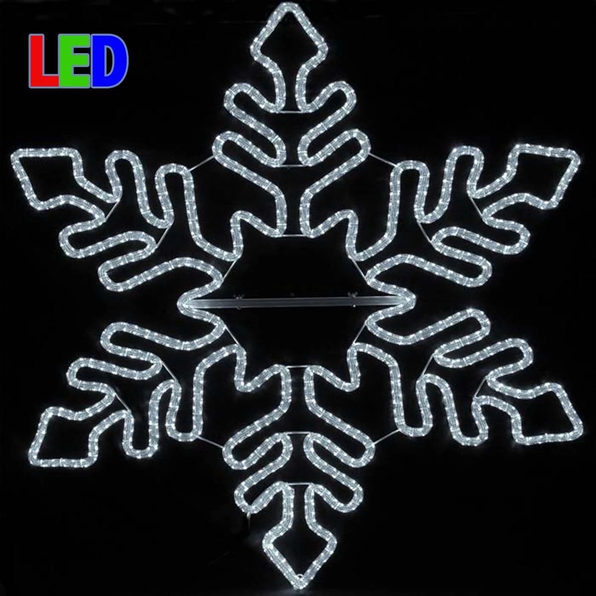 5' Fancy LED Snowflake Cool White 1 5' Fancy LED Snowflake Cool White