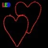 28" Double Heart LED Rope Light Motif