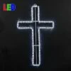 24" Christian Cross LED Rope Light Motif