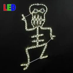 36" Spooky Skeleton LED Rope Light Motif