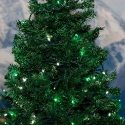 Commercial Grade Wide Angle 50 LED Green/Pure White White 25' Long On Green Wire -Christmas Lights Series 0034147 commercial grade wide angle 50 led greenpure white white 25 long on green wire