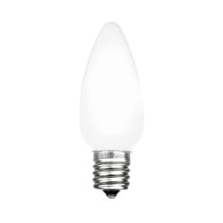 C9 - White - Ceramic (plastic) LED Replacement Bulbs - 25 Pack