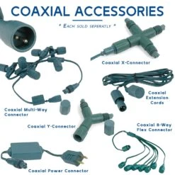 Coaxial *NEW* True Twinkle Green 70 LED C6 Strawberry Mini Lights Commercial Grade On Green Wire -Christmas Lights Series 0034260 coaxial new true twinkle green 70 led c6 strawberry mini lights commercial grade on green wire