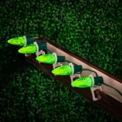 Lime Green C9 LED Replacement Bulbs 25 Pack -Christmas Lights Series 0034318 lime green c9 led replacement bulbs 25 pack