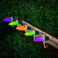 Lime/Purple/Orange C9 LED Replacement Bulbs 25 Pack 9 Lime/Purple/Orange C9 LED Replacement Bulbs 25 Pack -Christmas Lights Series 0034319 limepurpleorange c9 led replacement bulbs 25 pack