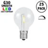 Warm White - G30 - Plastic Filament LED Replacement Bulbs - 25 Pack