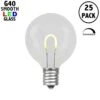 Warm White G40 U-Shaped LED Glass Flex Filament Replacement Bulbs 25 Pack