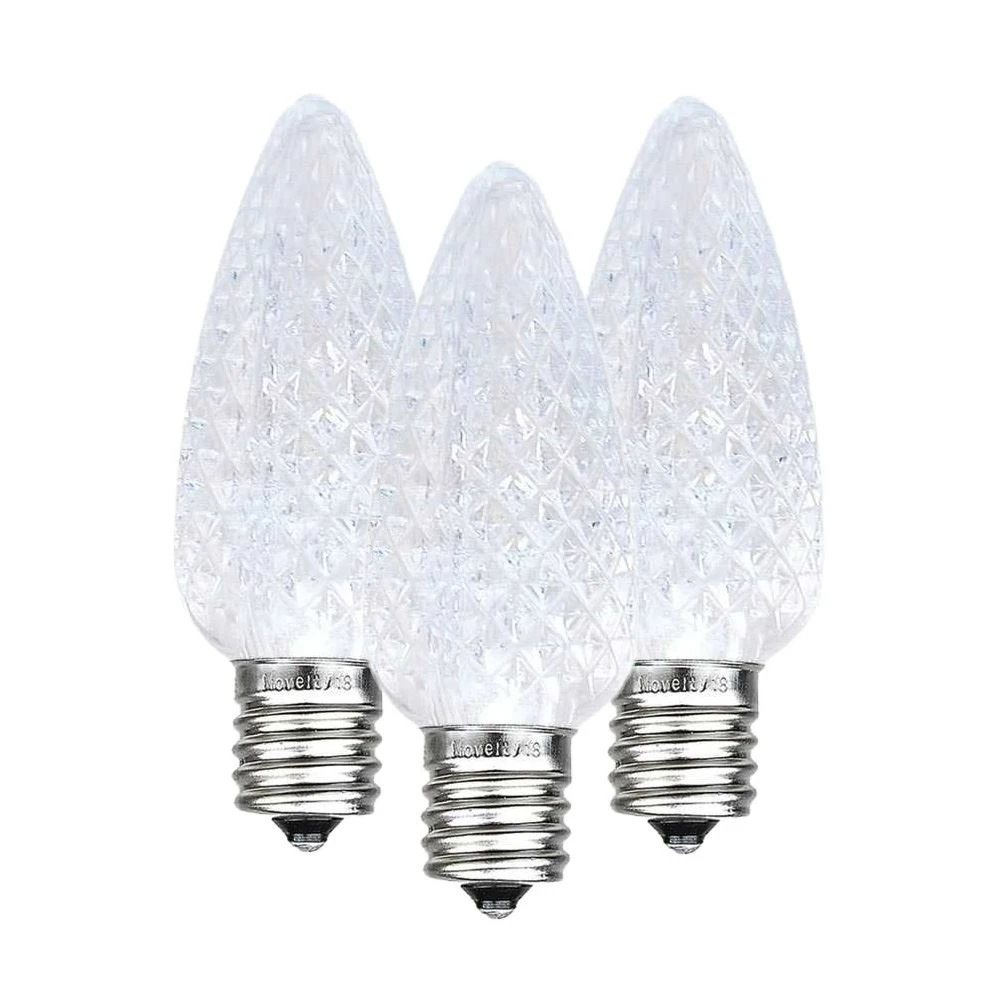Pure White C9 LED Replacement Bulbs 25 Pack 6 Pure White C9 LED Replacement Bulbs 25 Pack - Image 6