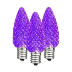Purple C9 LED Replacement Bulbs 25 Pack 11 Purple C9 LED Replacement Bulbs 25 Pack -Christmas Lights Series 0034568 purple c9 led replacement bulbs 25 pack