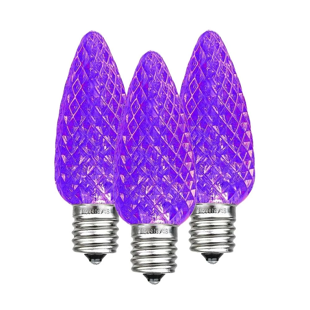 Purple C9 LED Replacement Bulbs 25 Pack 6 Purple C9 LED Replacement Bulbs 25 Pack - Image 6