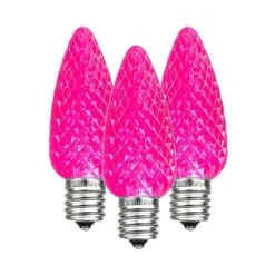 Pink C9 LED Replacement Bulbs 25 Pack 11 Pink C9 LED Replacement Bulbs 25 Pack -Christmas Lights Series 0034569 pink c9 led replacement bulbs 25 pack