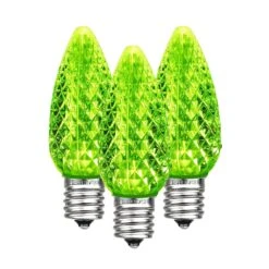 Lime Green C9 LED Replacement Bulbs 25 Pack -Christmas Lights Series 0034573 lime green c9 led replacement bulbs 25 pack